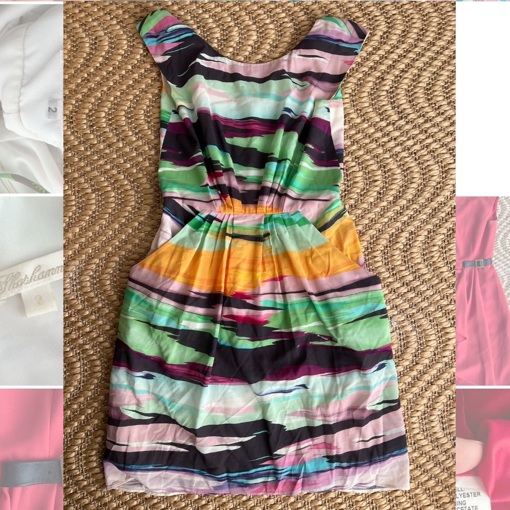 Shoshanna multicolored dress with pockets